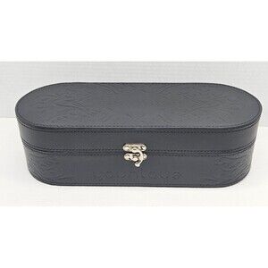 Younique Presenters Hard Black Makeup Case 13" Silver Latch